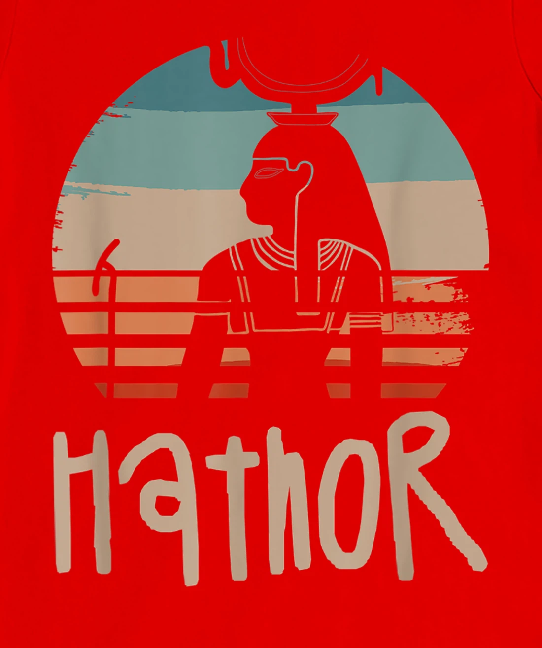 Vintage Retro Egyptian Gods Ancient Egypt Mythology Hathor T-Shirt, Women T-Shirt