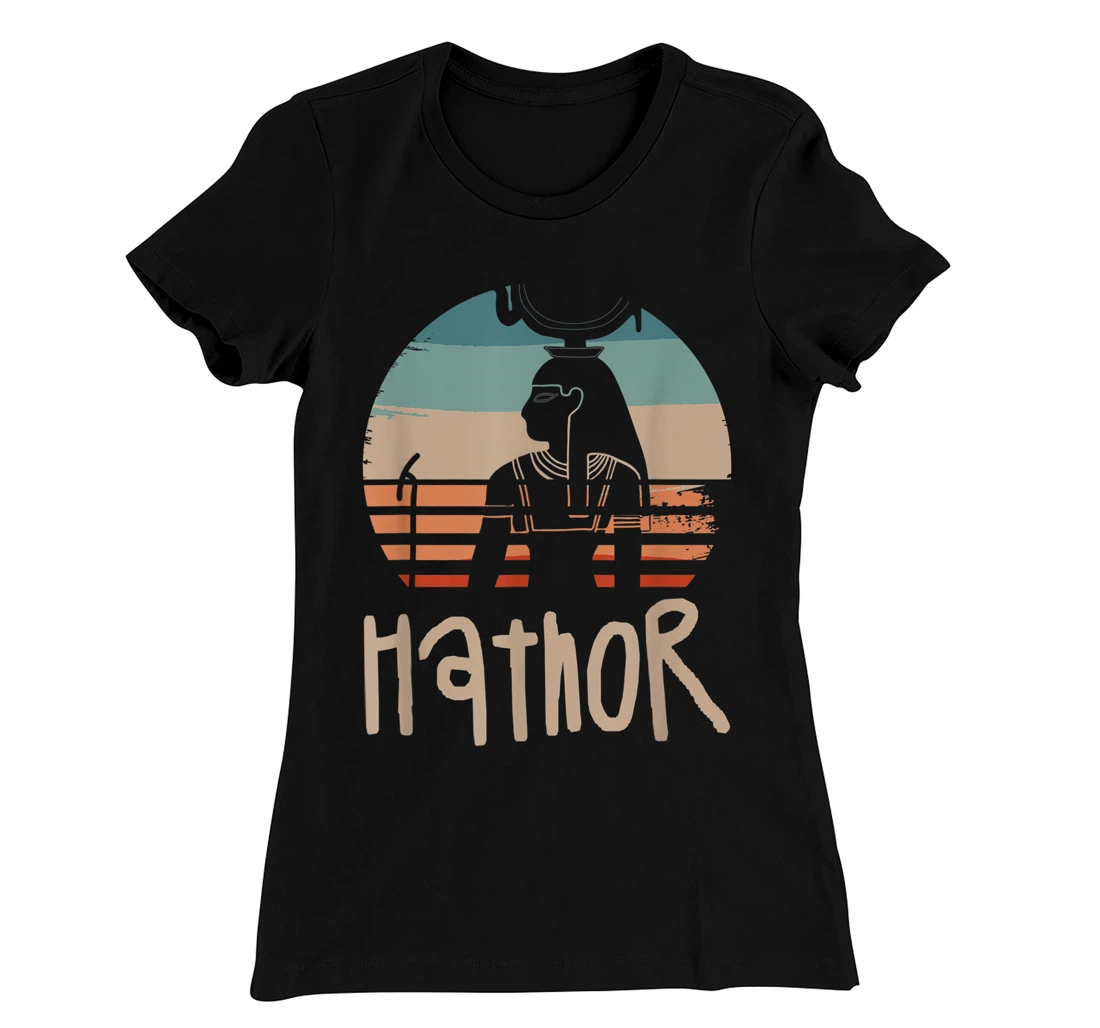 Vintage Retro Egyptian Gods Ancient Egypt Mythology Hathor T-Shirt, Women T-Shirt