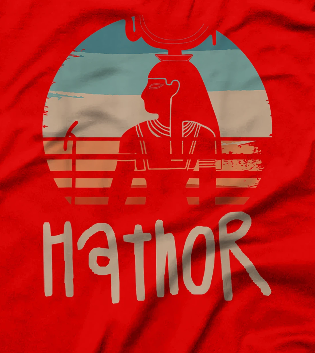 Vintage Retro Egyptian Gods Ancient Egypt Mythology Hathor T-Shirt, Women T-Shirt