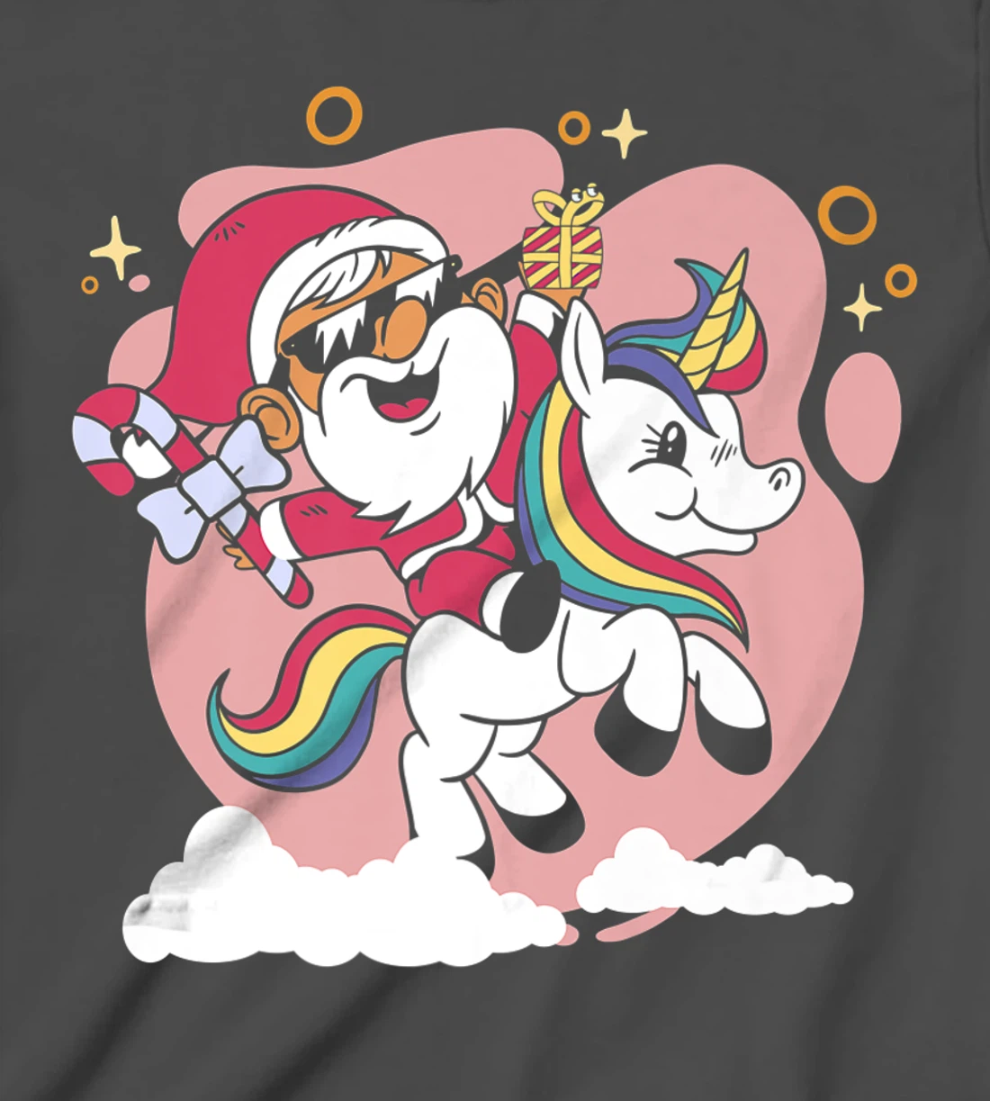 Christmas lights rainbow with Christmas tree ugly for Xmas T-Shirt, Kid T-Shirt and Women T-Shirt