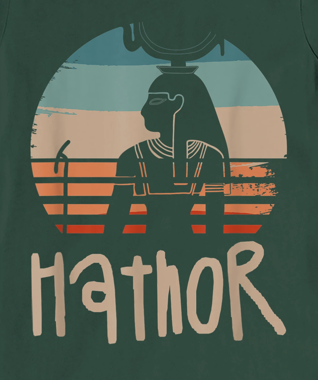Vintage Retro Egyptian Gods Ancient Egypt Mythology Hathor T-Shirt, Women T-Shirt