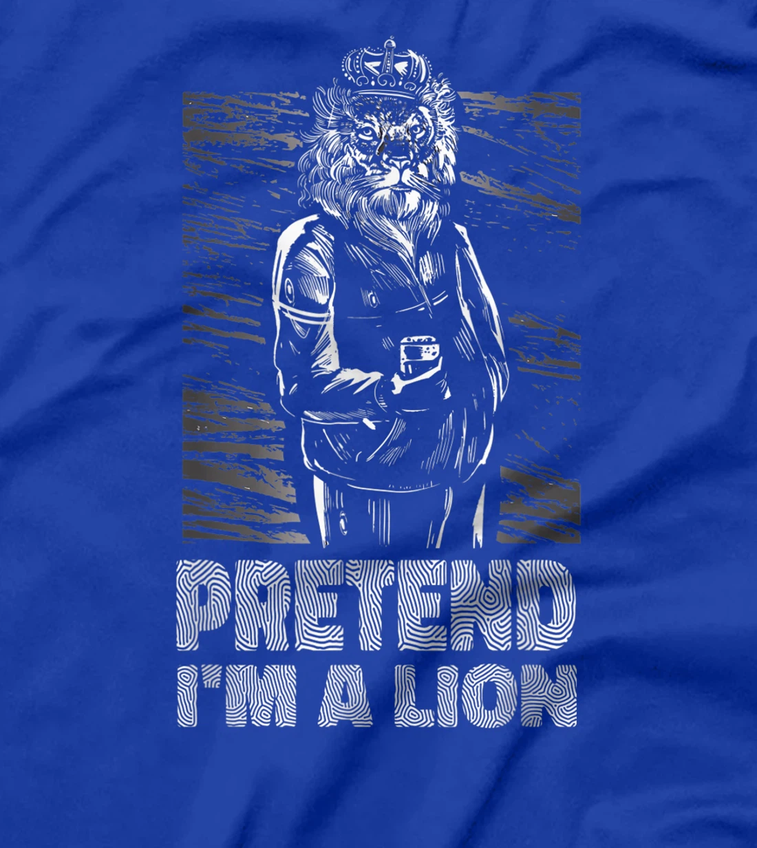 Pretend i'm a lion joke prank animal costume King T-Shirt, Women T-Shirt