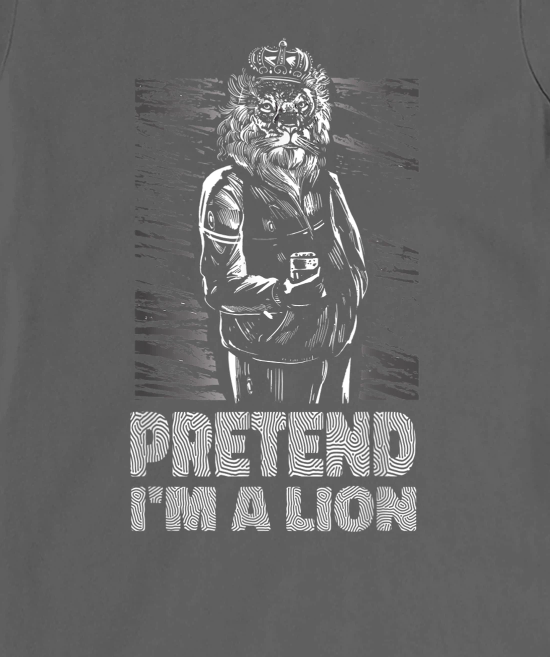 Pretend i'm a lion joke prank animal costume King T-Shirt, Women T-Shirt