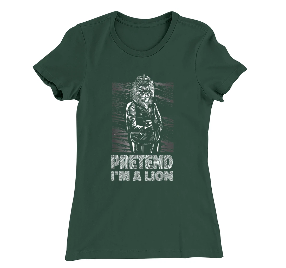 Pretend i'm a lion joke prank animal costume King T-Shirt, Women T-Shirt