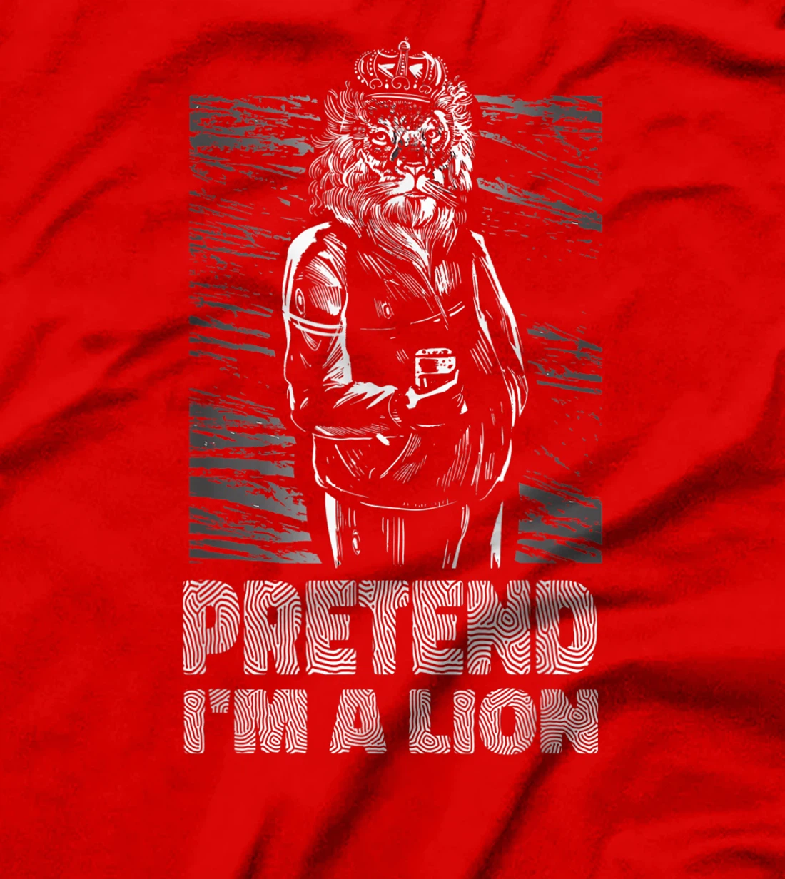 Pretend i'm a lion joke prank animal costume King T-Shirt, Women T-Shirt