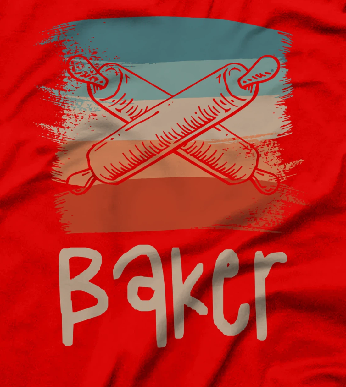 Retro Vintage Classic Baker Baking T-Shirt