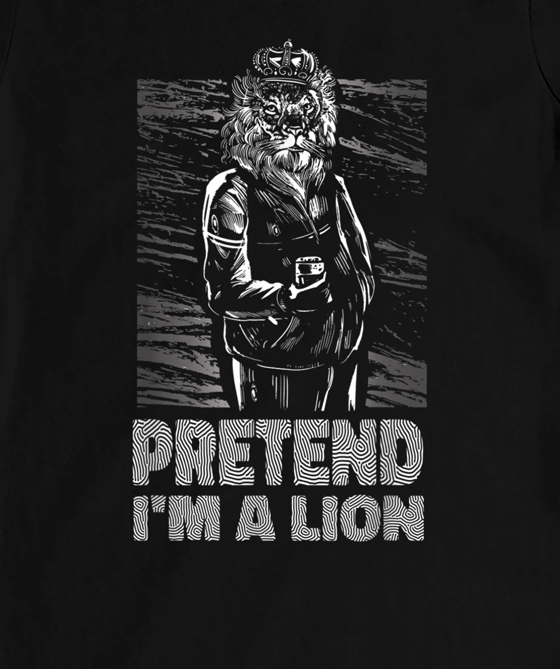 Pretend i'm a lion joke prank animal costume King T-Shirt, Women T-Shirt