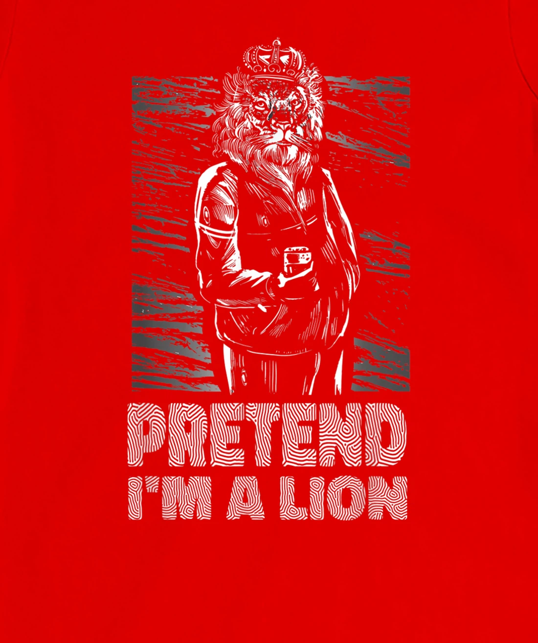 Pretend i'm a lion joke prank animal costume King T-Shirt, Women T-Shirt
