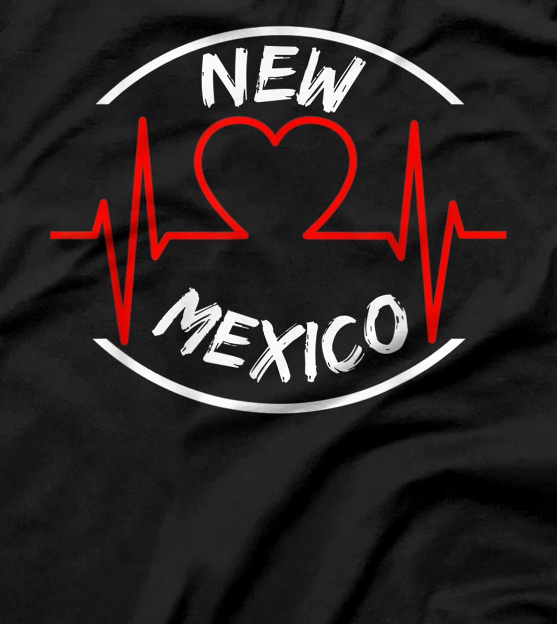 New Mexico heartbeat USA states heart love T-Shirt, Kid T-Shirt and Women T-Shirt