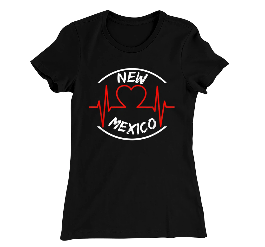 New Mexico heartbeat USA states heart love T-Shirt, Kid T-Shirt and Women T-Shirt