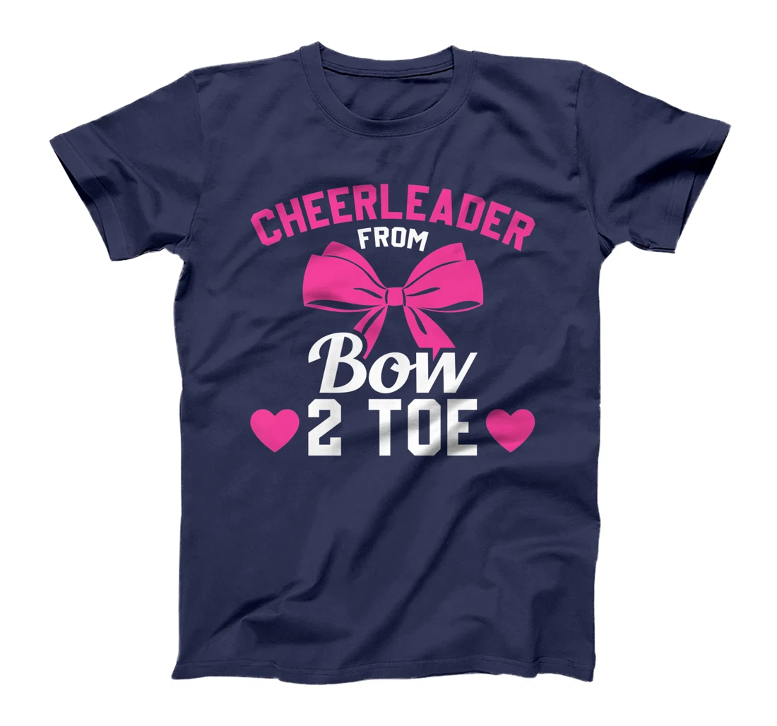 Cheerleader From Bow 2 Toe Funny Cheerleader Cheer T-Shirt, Women T-Shirt