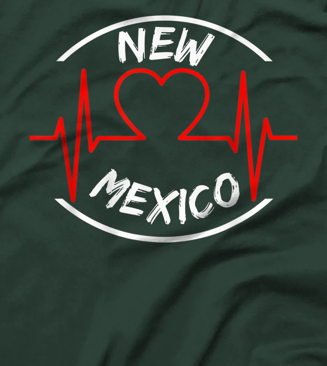 New Mexico heartbeat USA states heart love T-Shirt, Kid T-Shirt and Women T-Shirt