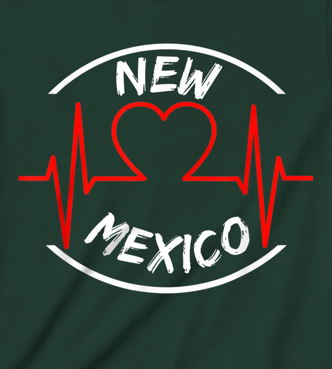 New Mexico heartbeat USA states heart love T-Shirt, Kid T-Shirt and Women T-Shirt