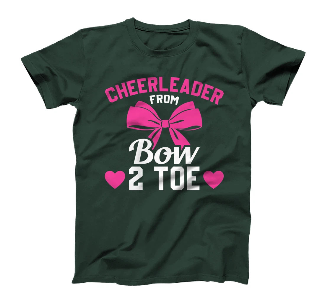 Cheerleader From Bow 2 Toe Funny Cheerleader Cheer T-Shirt, Women T-Shirt