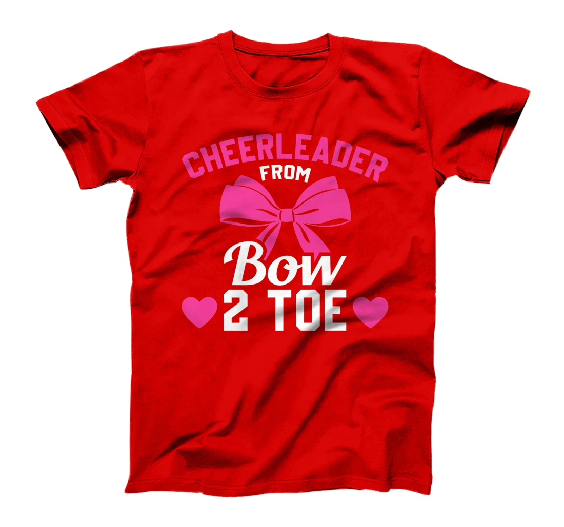 Cheerleader From Bow 2 Toe Funny Cheerleader Cheer T-Shirt, Women T-Shirt