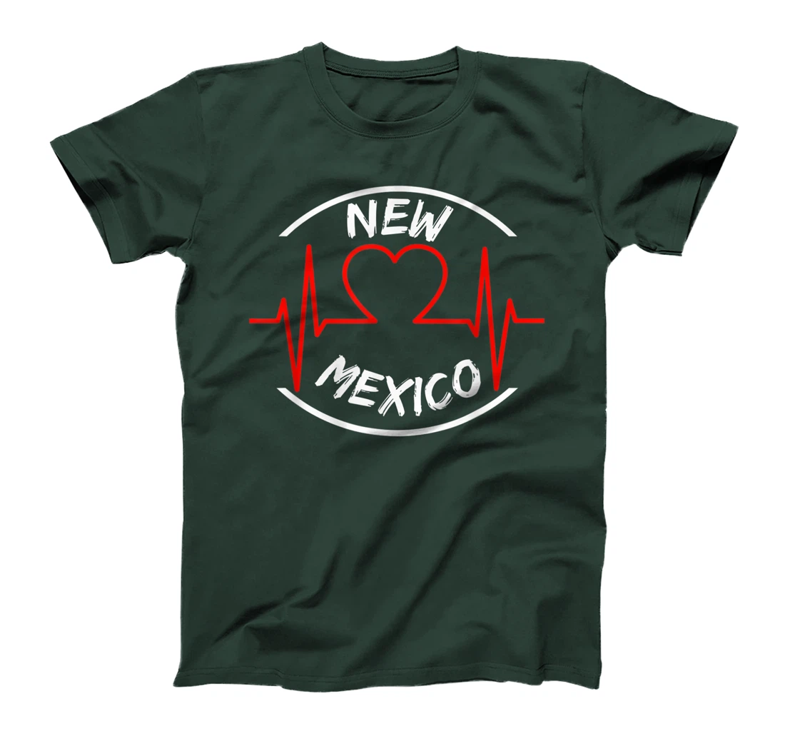 New Mexico heartbeat USA states heart love T-Shirt, Kid T-Shirt and Women T-Shirt