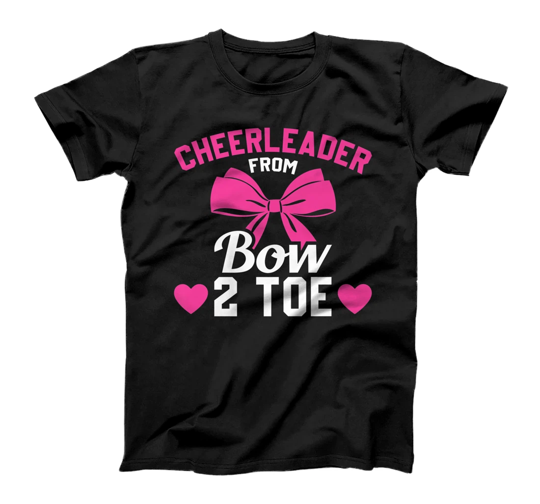 Cheerleader From Bow 2 Toe Funny Cheerleader Cheer T-Shirt, Women T-Shirt