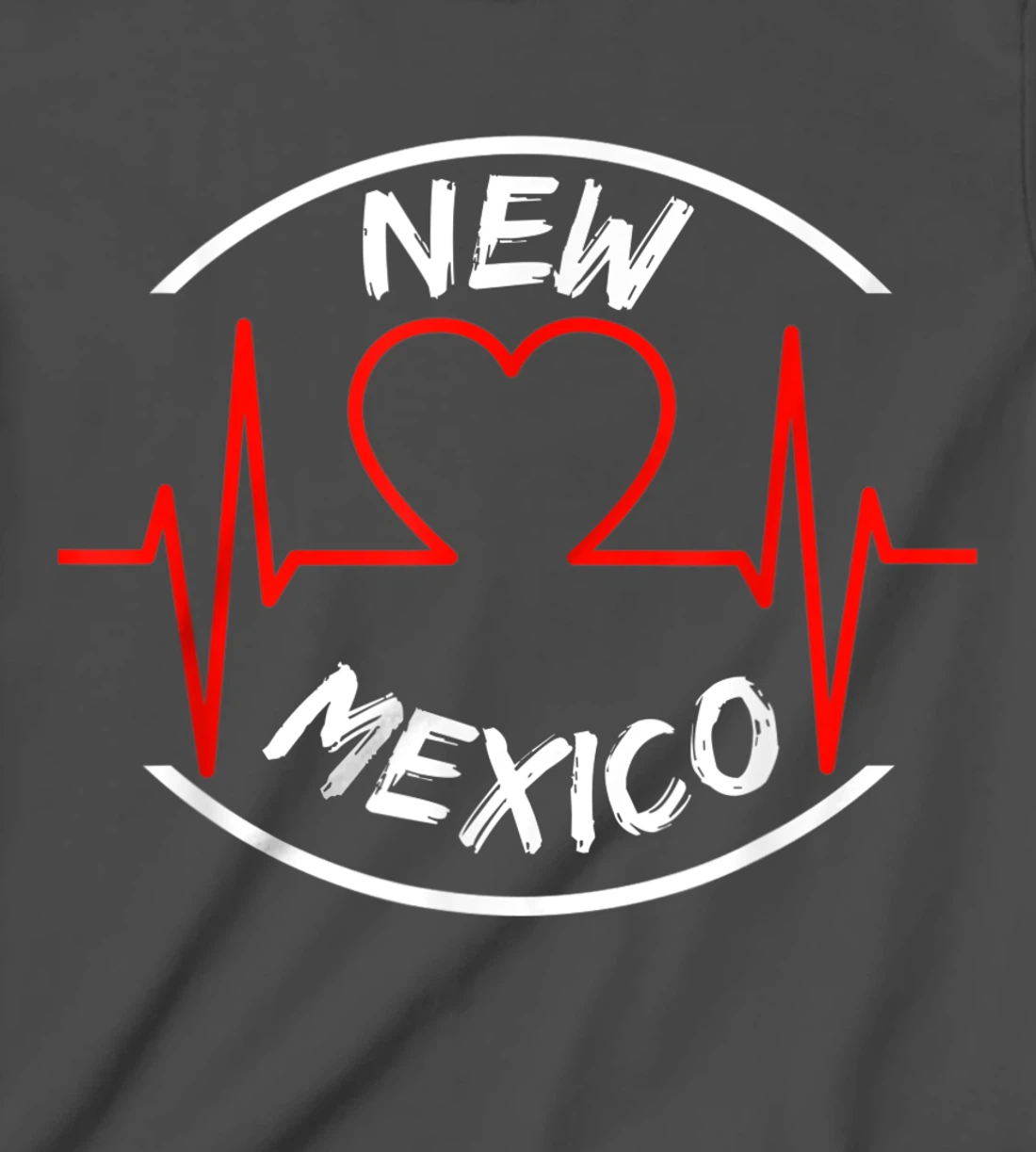 New Mexico heartbeat USA states heart love T-Shirt, Kid T-Shirt and Women T-Shirt