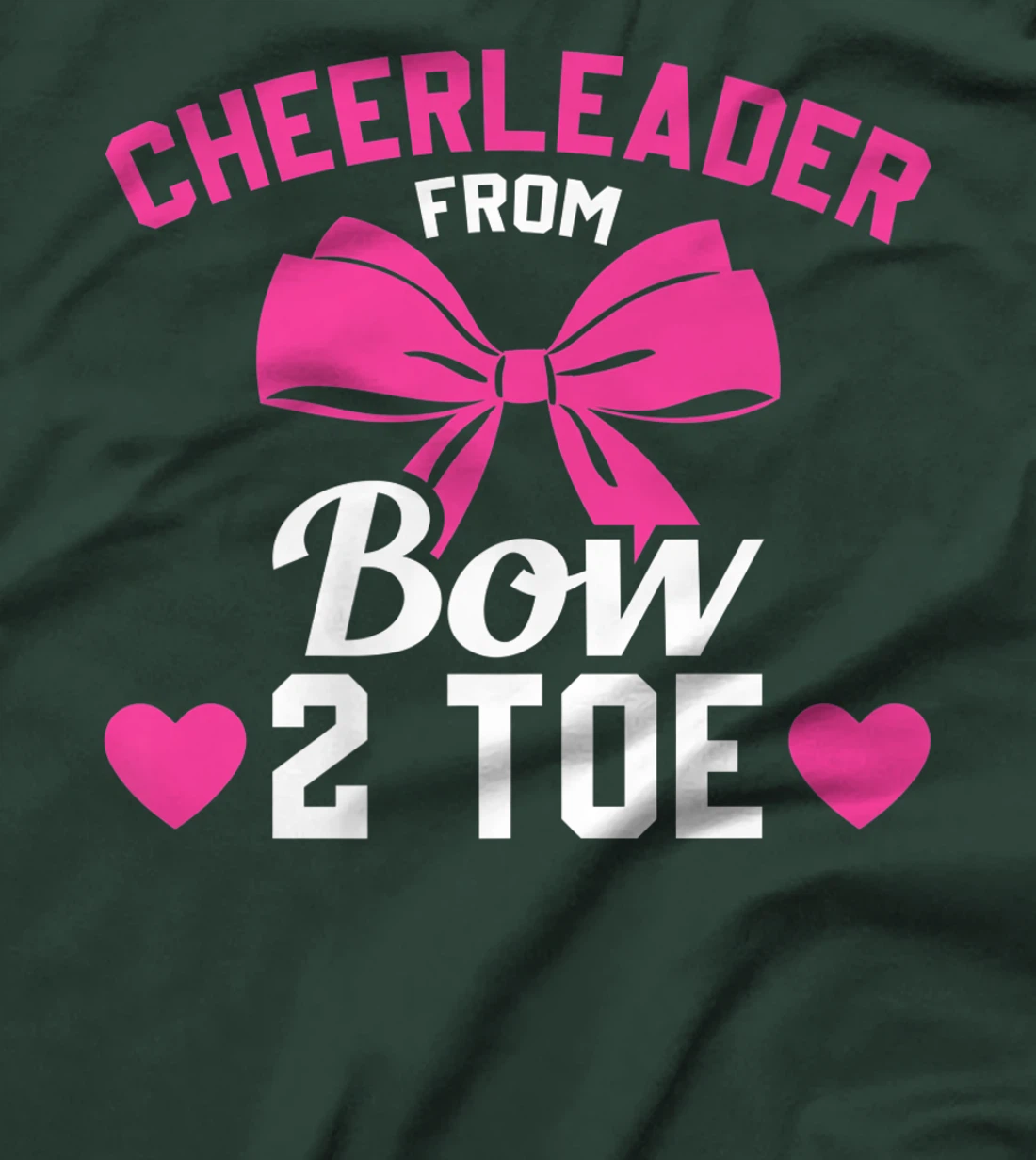Cheerleader From Bow 2 Toe Funny Cheerleader Cheer T-Shirt, Women T-Shirt