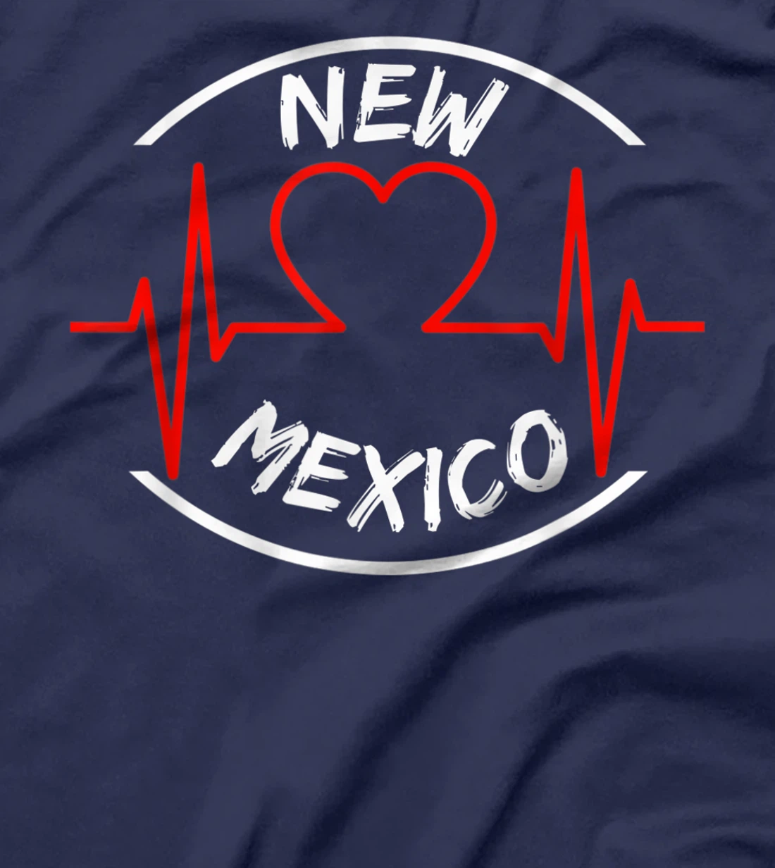 New Mexico heartbeat USA states heart love T-Shirt, Kid T-Shirt and Women T-Shirt