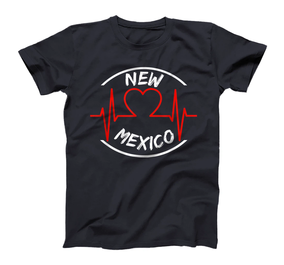 New Mexico heartbeat USA states heart love T-Shirt, Kid T-Shirt and Women T-Shirt