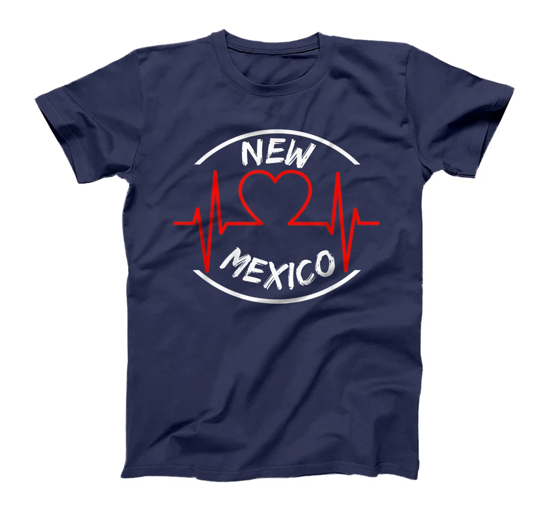 New Mexico heartbeat USA states heart love T-Shirt, Kid T-Shirt and Women T-Shirt