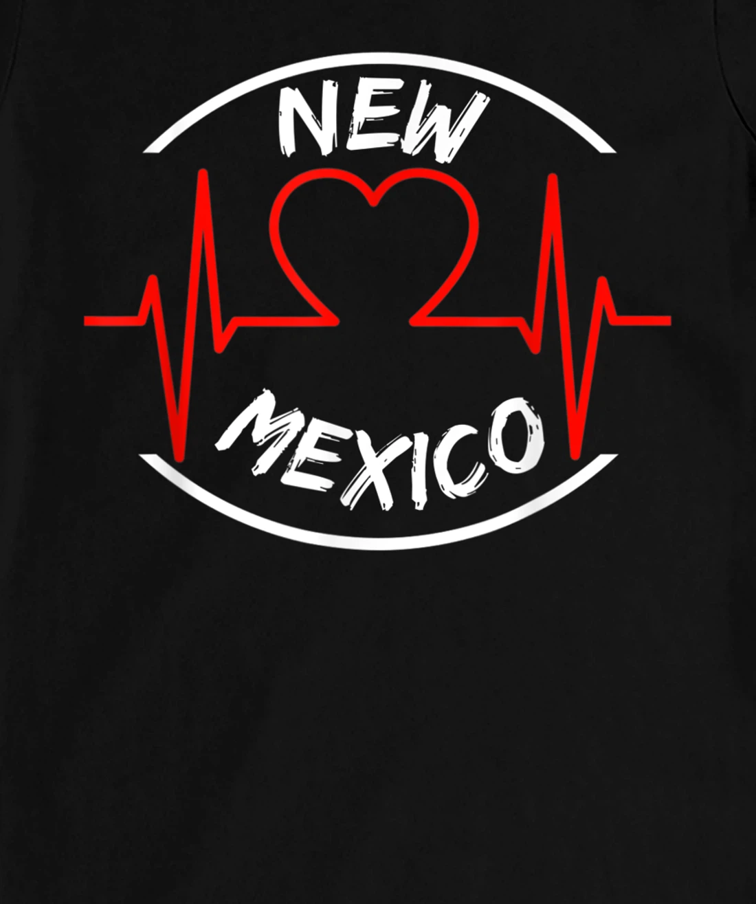 New Mexico heartbeat USA states heart love T-Shirt, Kid T-Shirt and Women T-Shirt