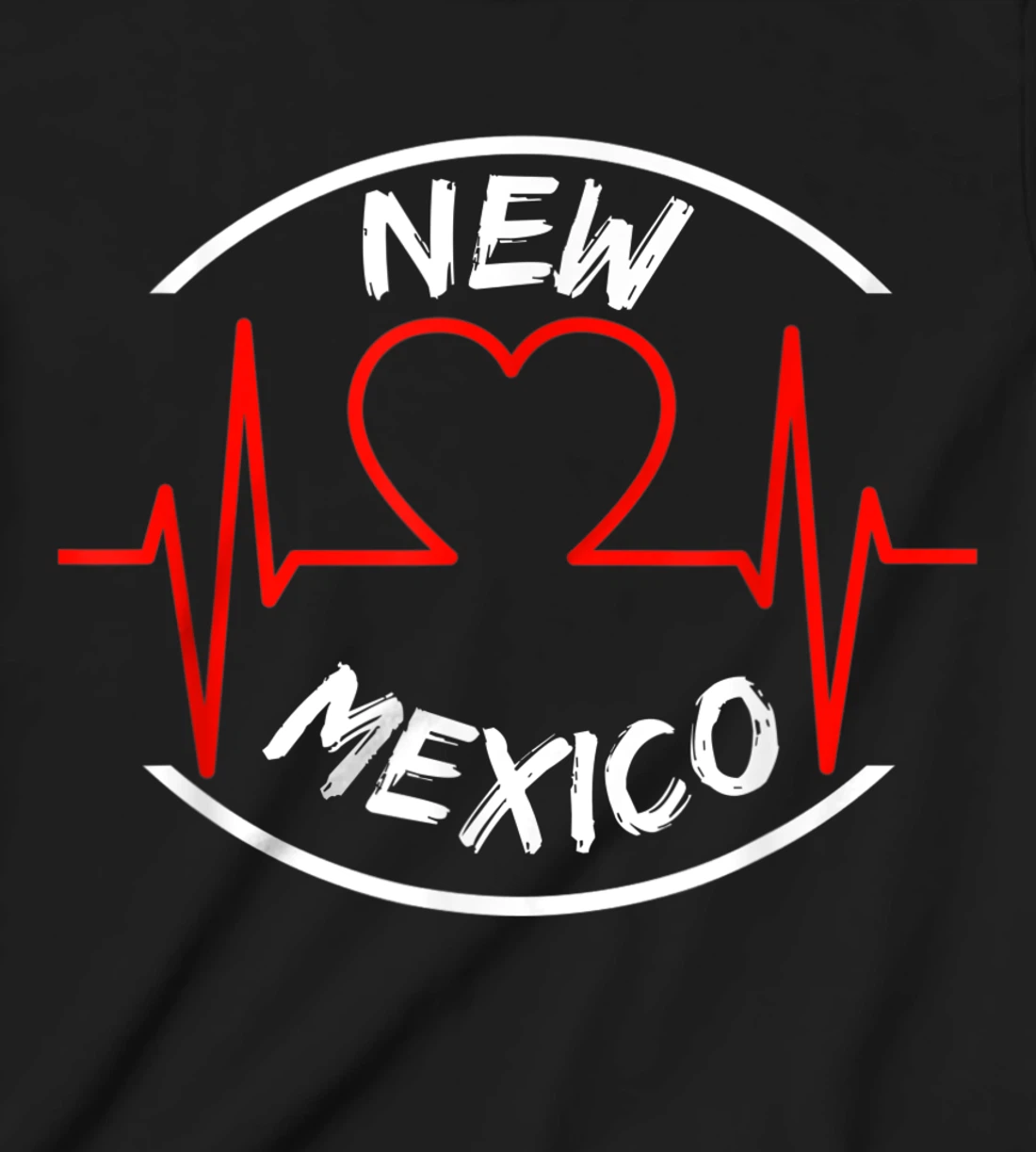 New Mexico heartbeat USA states heart love T-Shirt, Kid T-Shirt and Women T-Shirt