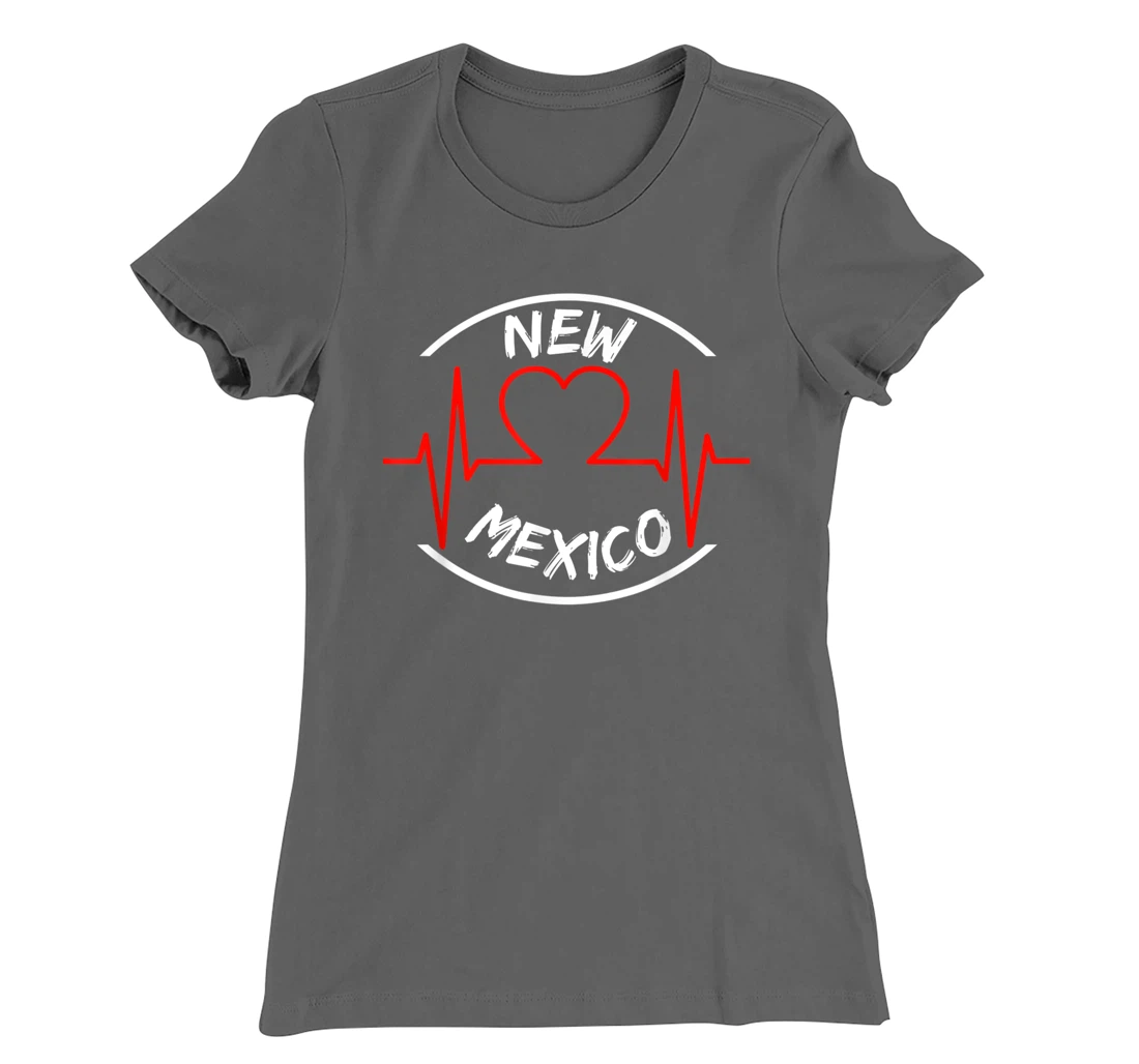 New Mexico heartbeat USA states heart love T-Shirt, Kid T-Shirt and Women T-Shirt