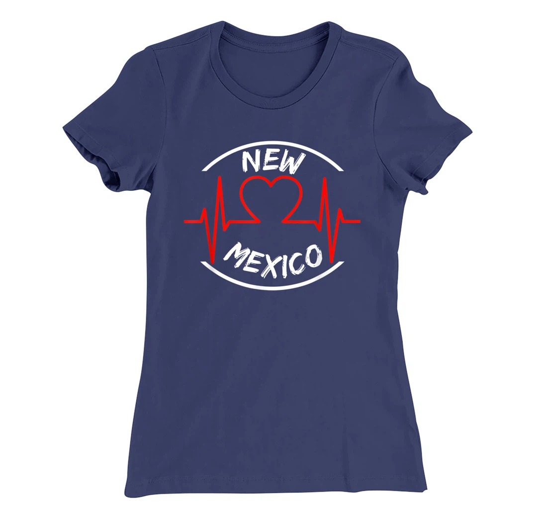 New Mexico heartbeat USA states heart love T-Shirt, Kid T-Shirt and Women T-Shirt