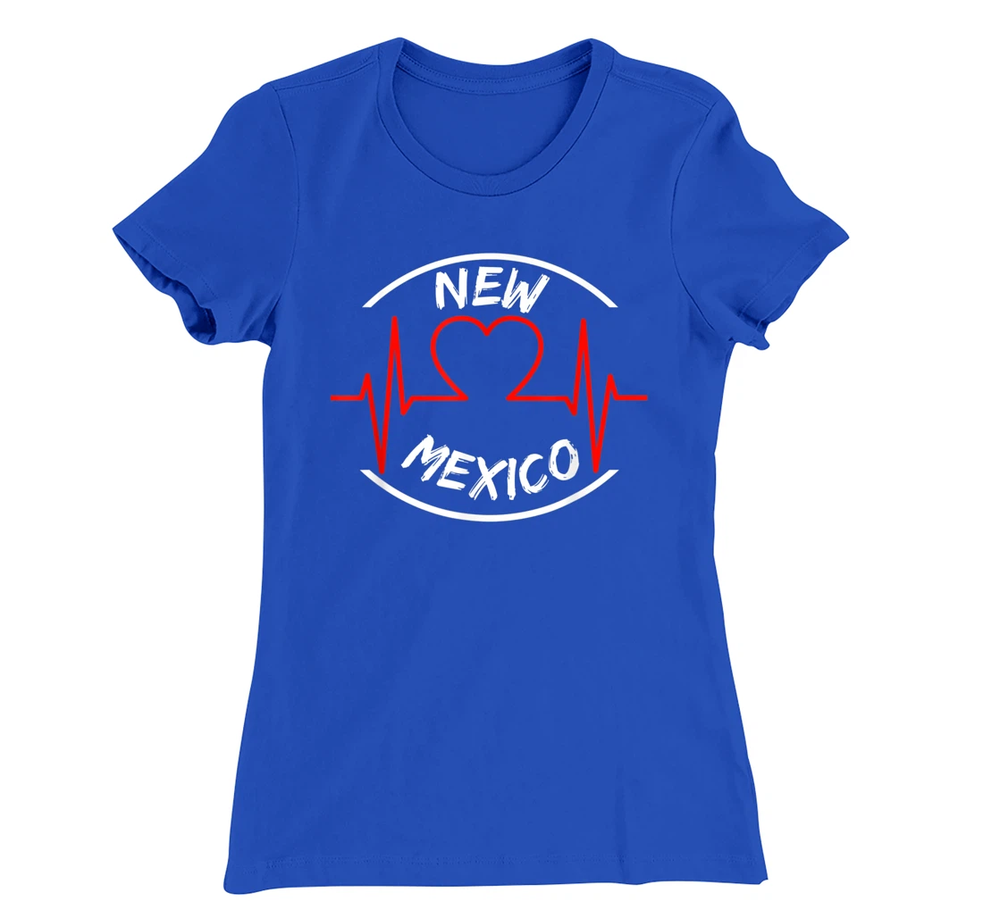 New Mexico heartbeat USA states heart love T-Shirt, Kid T-Shirt and Women T-Shirt