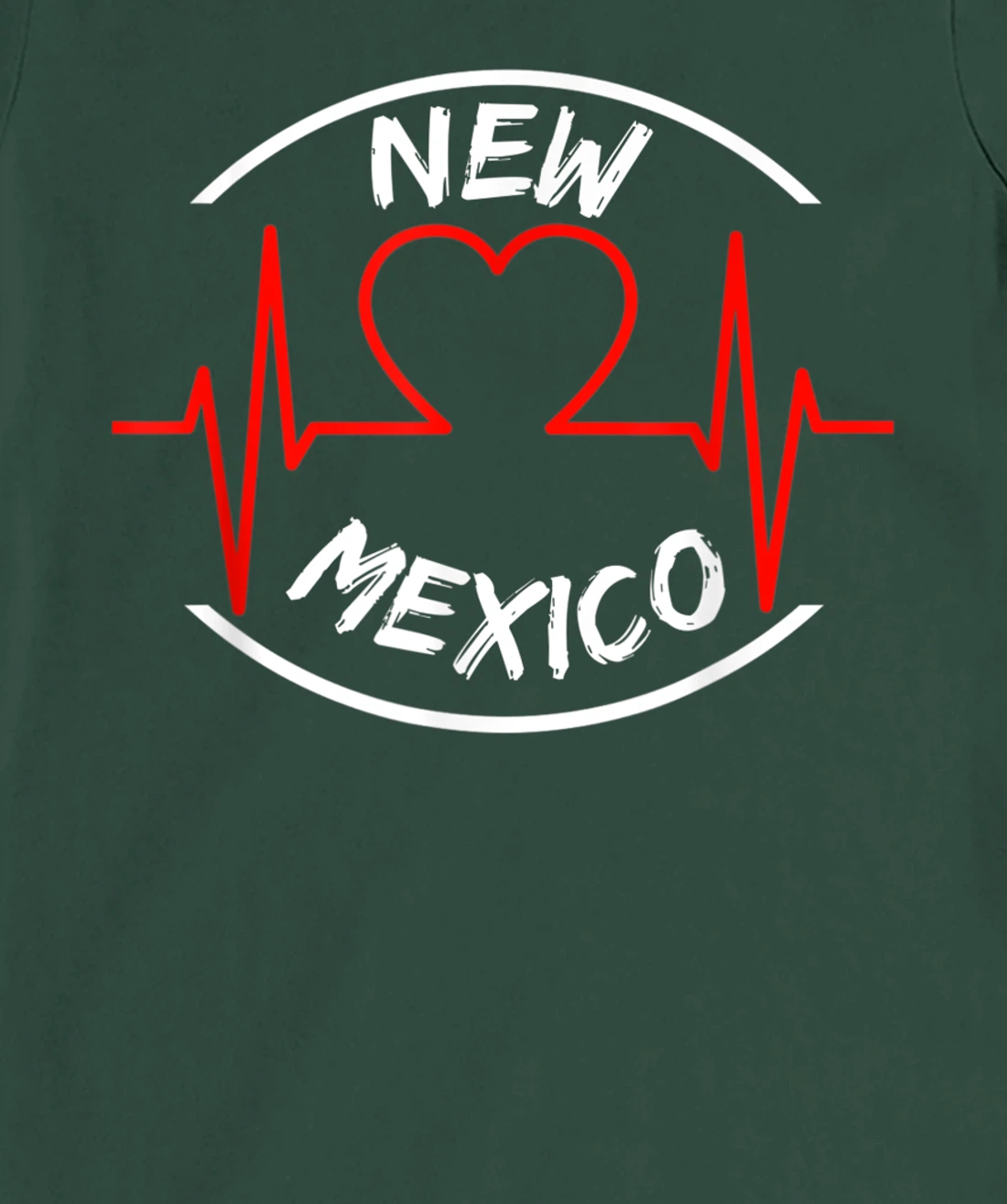 New Mexico heartbeat USA states heart love T-Shirt, Kid T-Shirt and Women T-Shirt