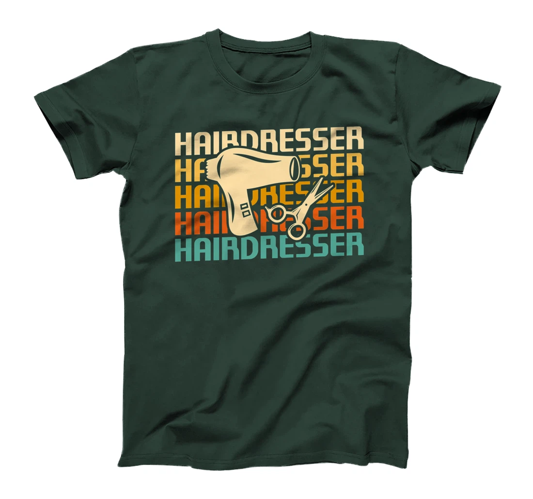Retro Vintage Classic Hairdresser Hairdressing T-Shirt, Women T-Shirt