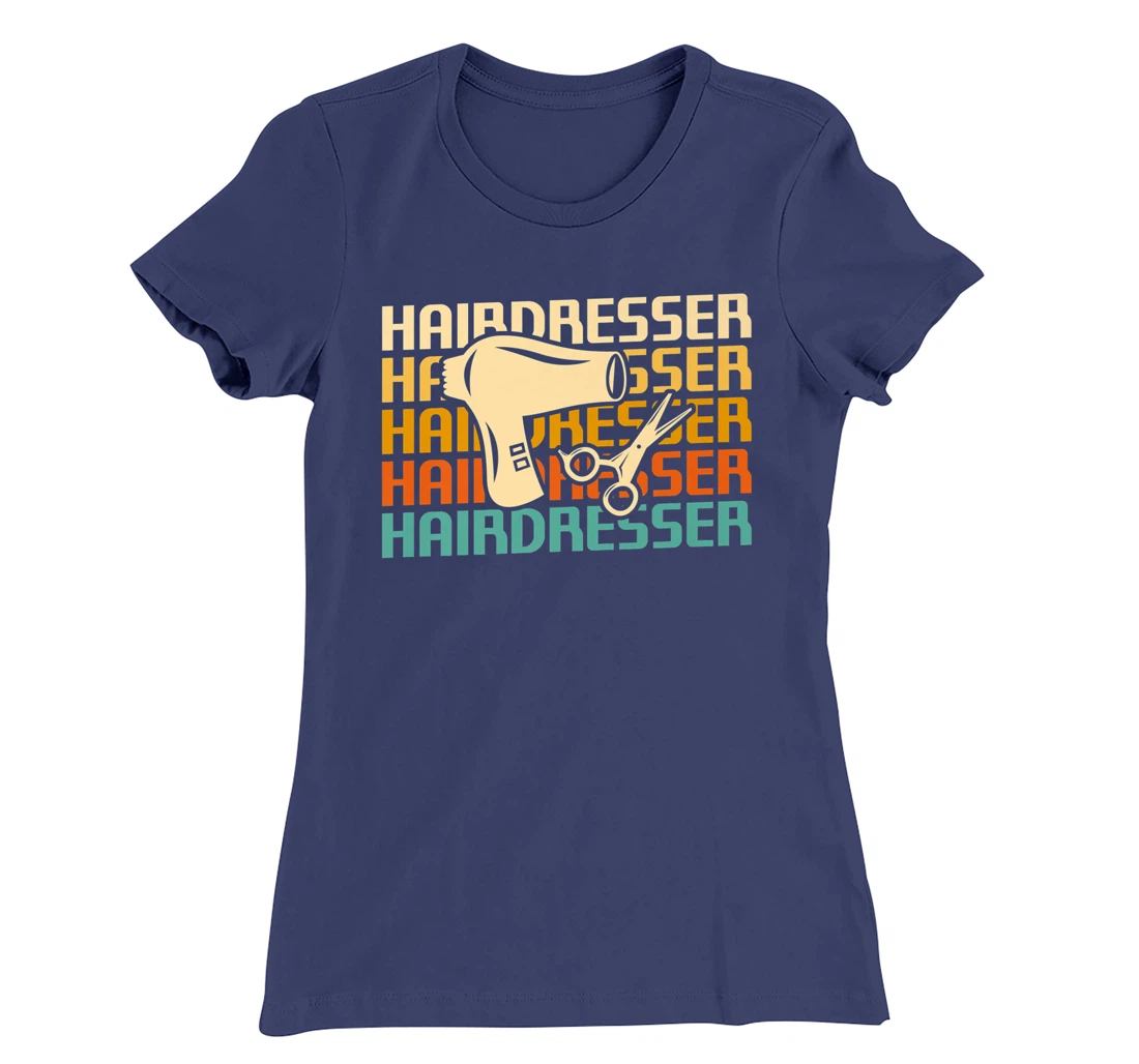 Retro Vintage Classic Hairdresser Hairdressing T-Shirt, Women T-Shirt