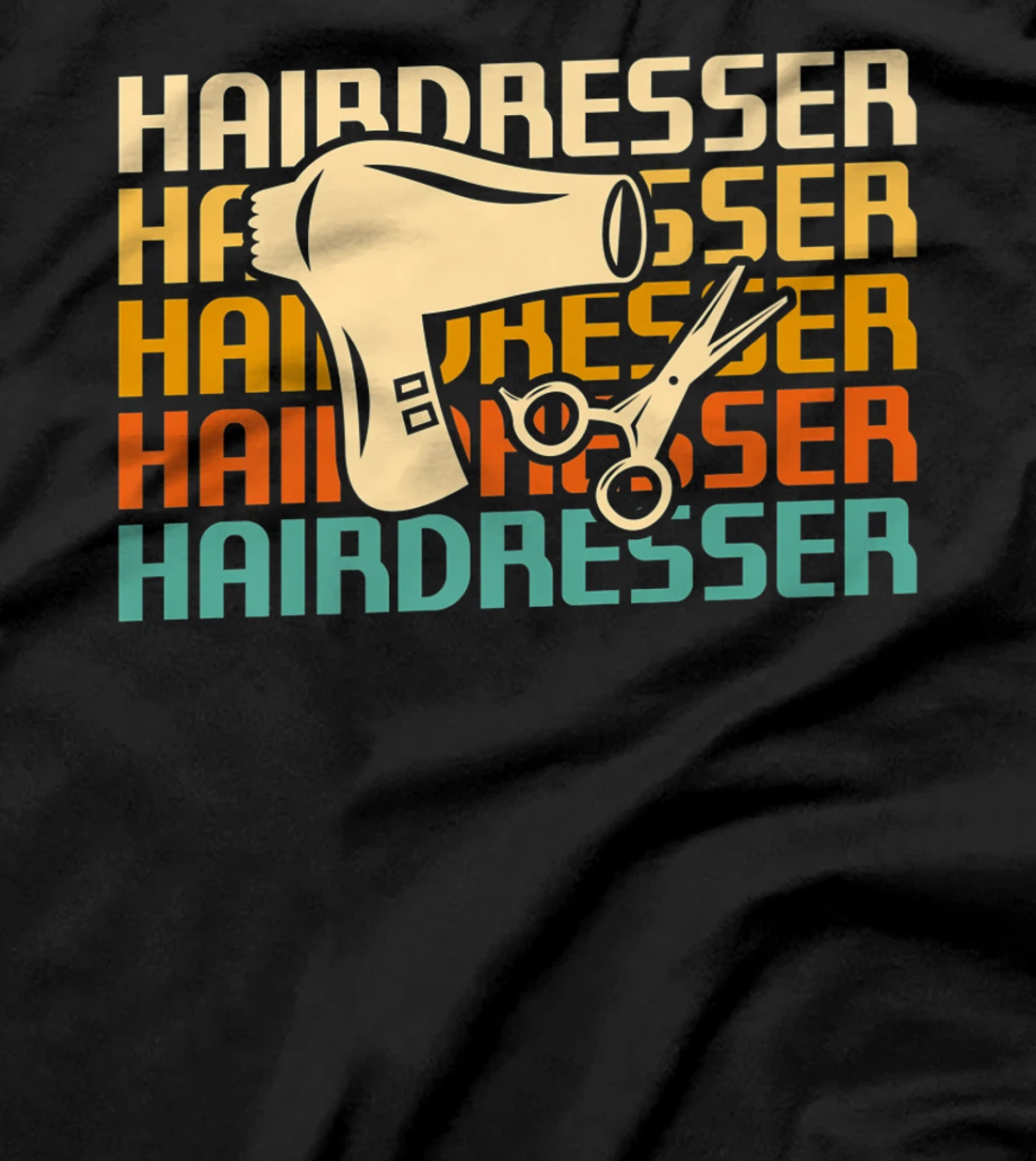 Retro Vintage Classic Hairdresser Hairdressing T-Shirt, Women T-Shirt