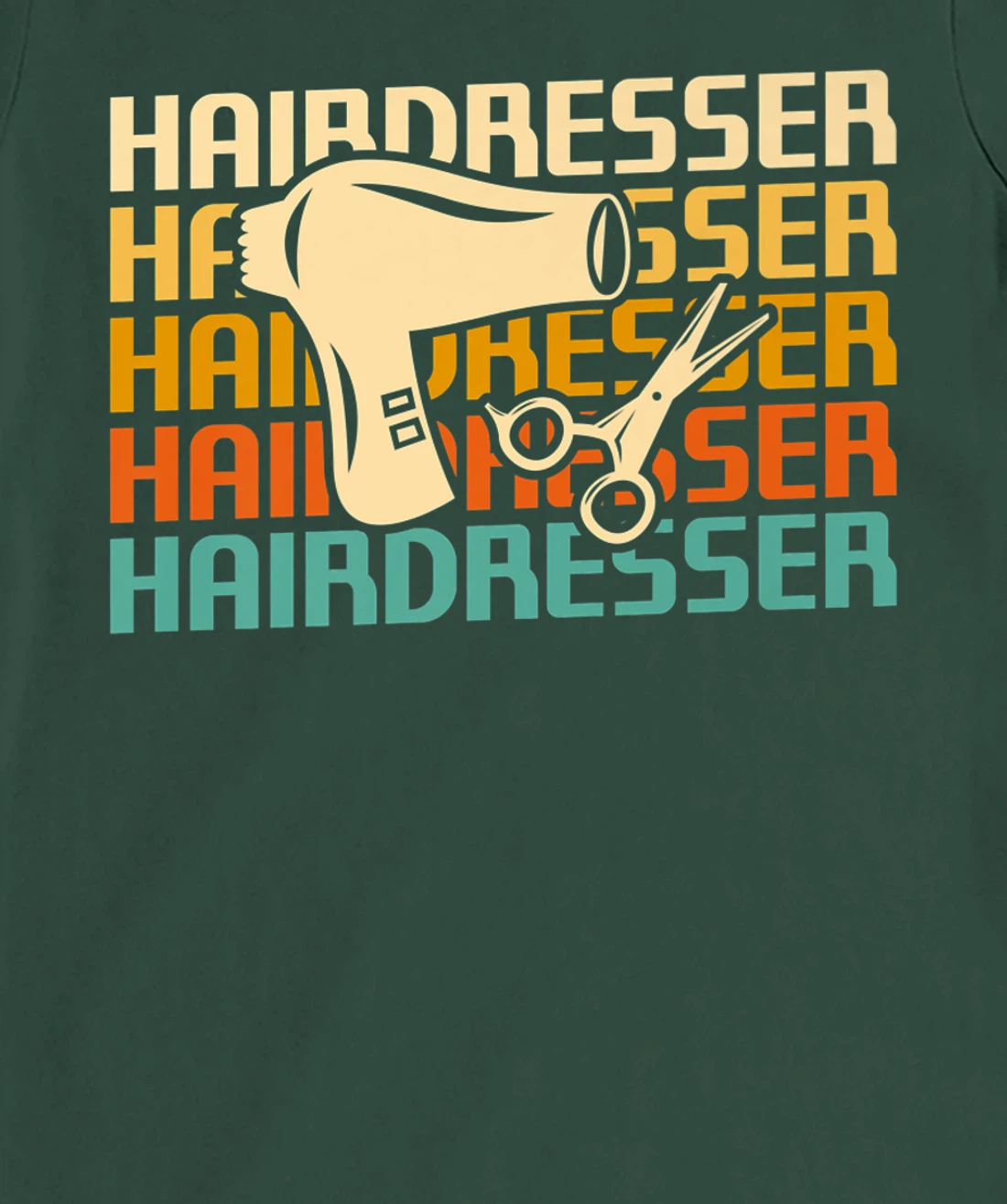 Retro Vintage Classic Hairdresser Hairdressing T-Shirt, Women T-Shirt