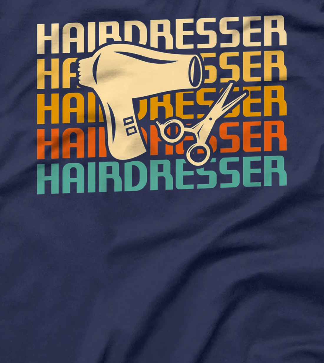 Retro Vintage Classic Hairdresser Hairdressing T-Shirt, Women T-Shirt