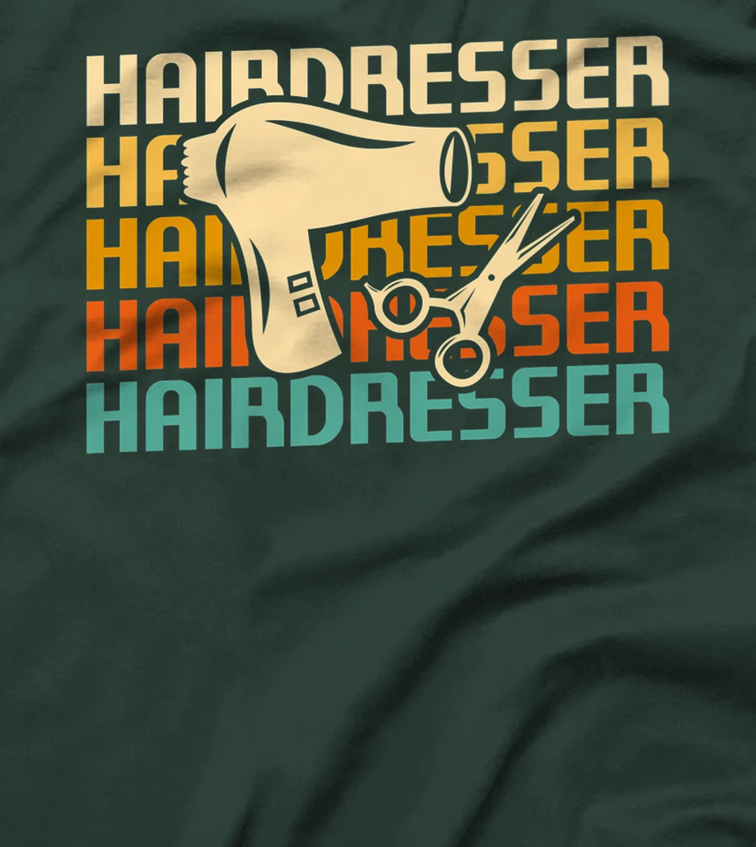 Retro Vintage Classic Hairdresser Hairdressing T-Shirt, Women T-Shirt