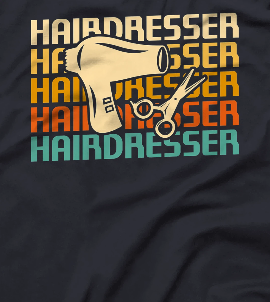 Retro Vintage Classic Hairdresser Hairdressing T-Shirt, Women T-Shirt