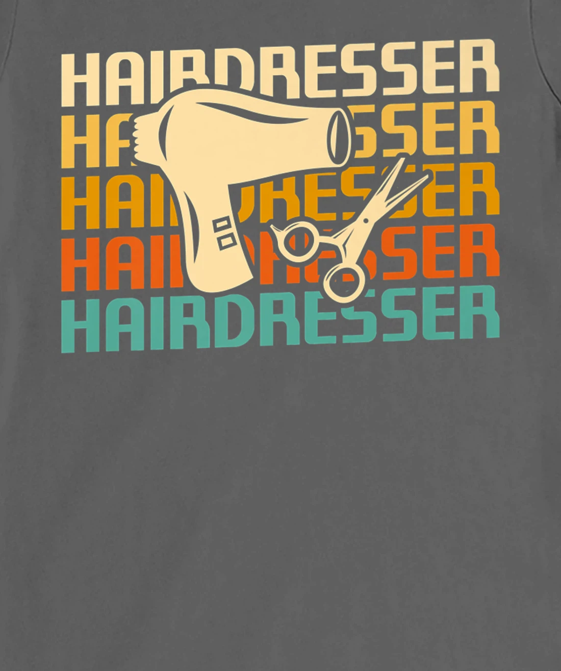 Retro Vintage Classic Hairdresser Hairdressing T-Shirt, Women T-Shirt