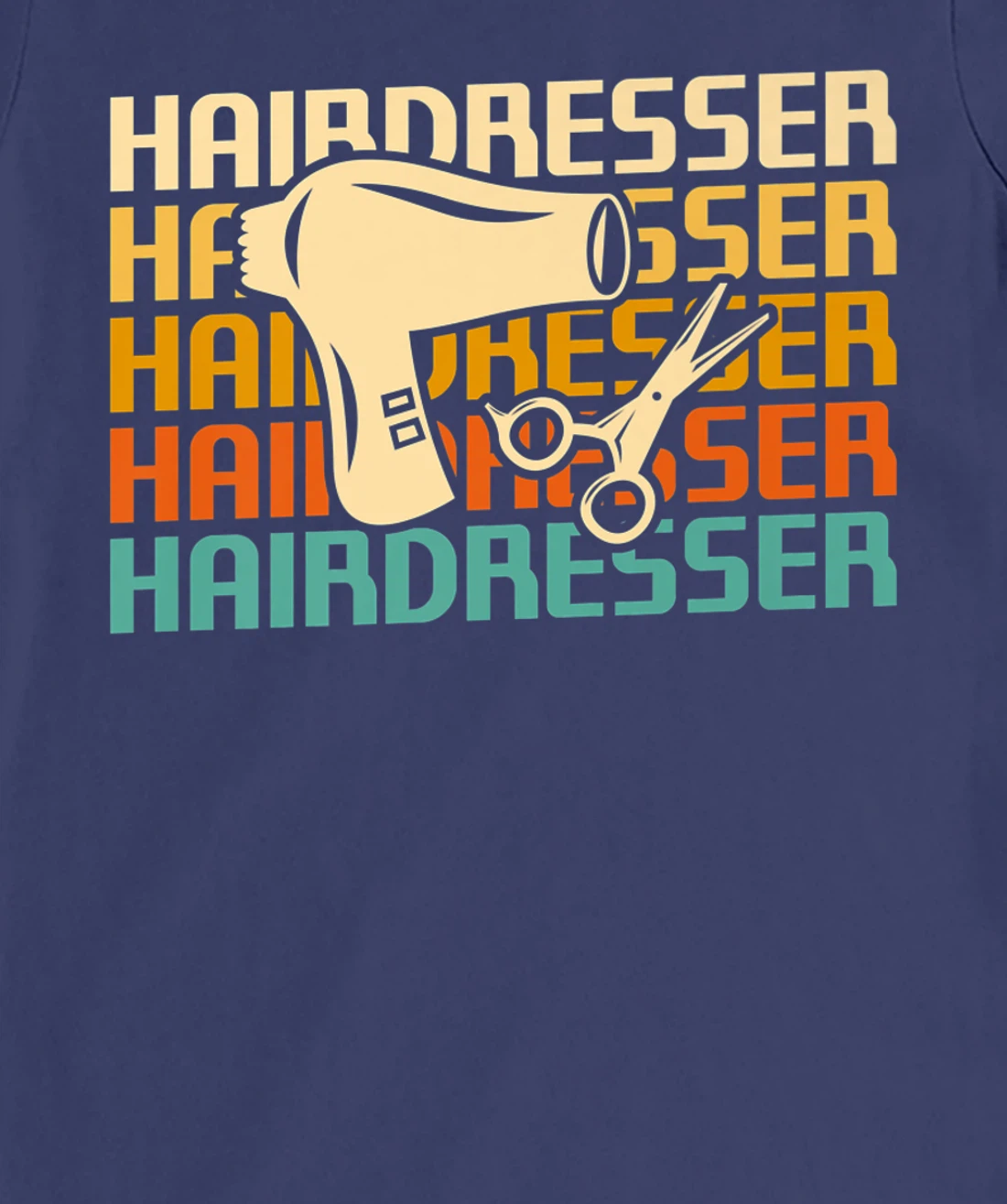 Retro Vintage Classic Hairdresser Hairdressing T-Shirt, Women T-Shirt