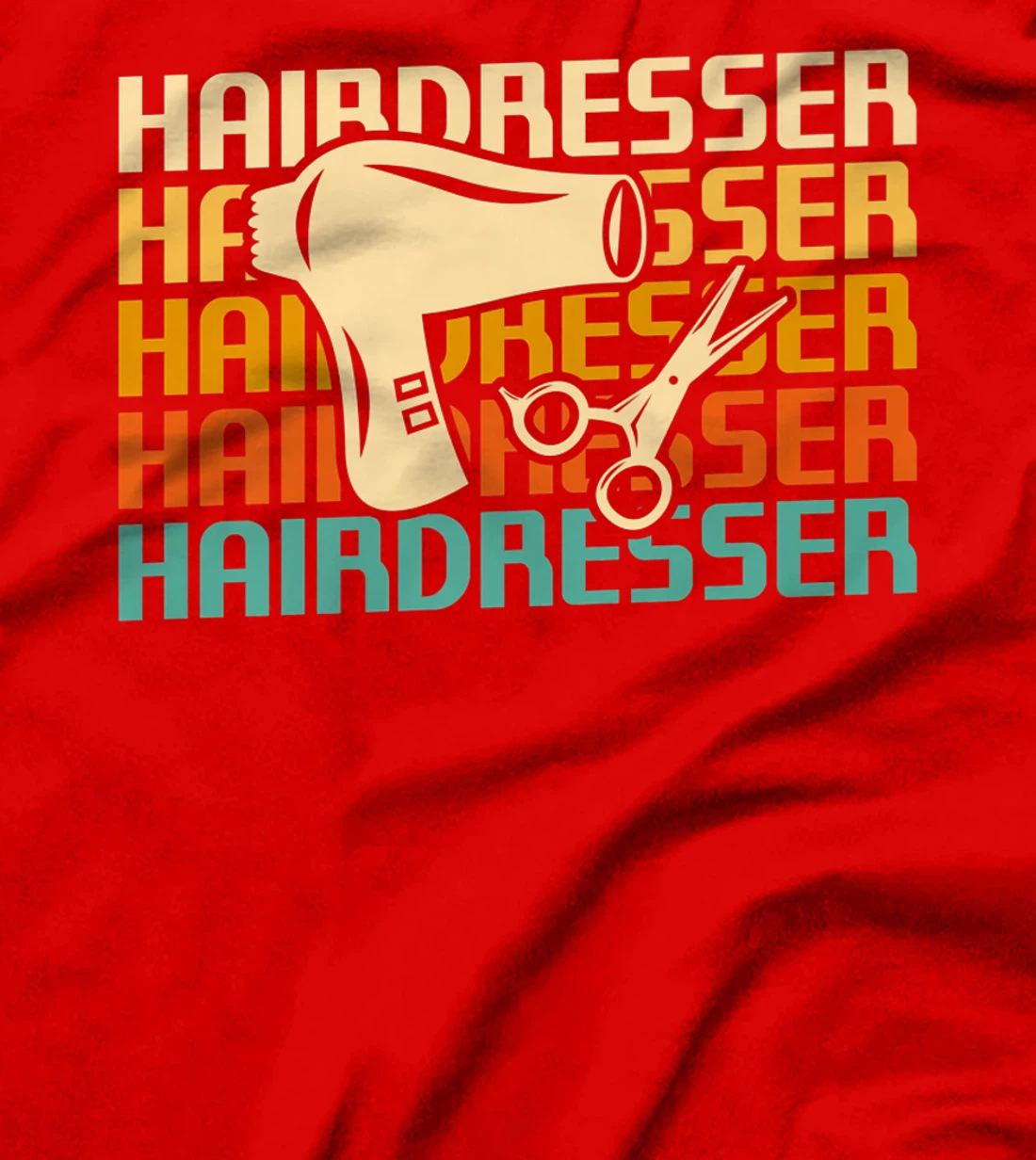 Retro Vintage Classic Hairdresser Hairdressing T-Shirt, Women T-Shirt