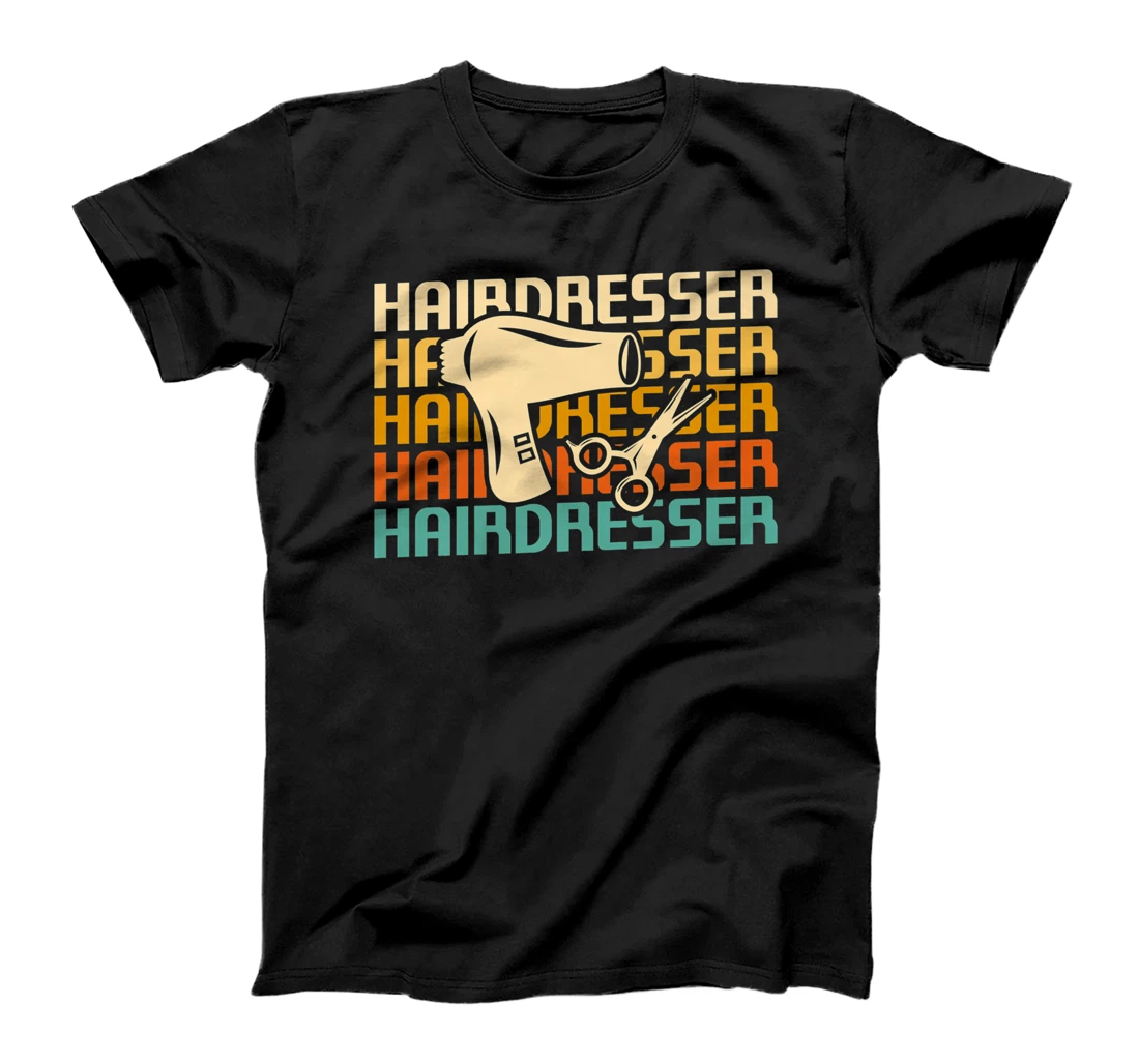 Retro Vintage Classic Hairdresser Hairdressing T-Shirt, Women T-Shirt
