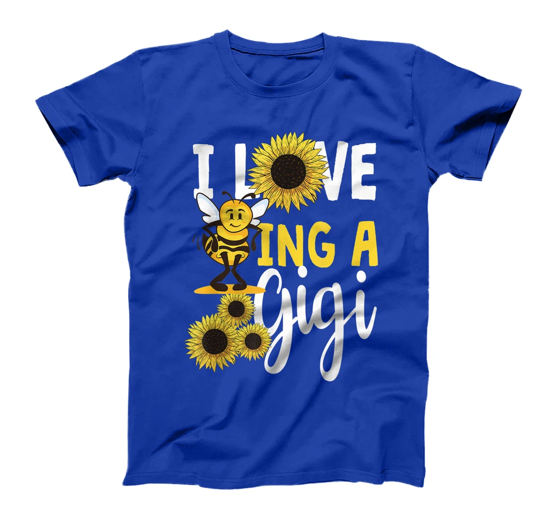 I Love Being A Gigi Sunflower Bee Funny Grandma T-Shirt, Women T-Shirt