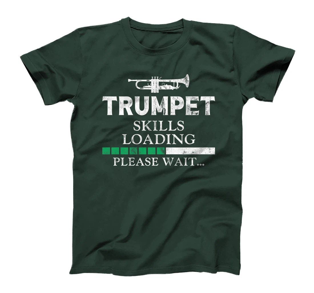 Trumpet Player Vintage Trumpet Skills Loading Please Wait T-Shirt, Kid T-Shirt and Women T-Shirt