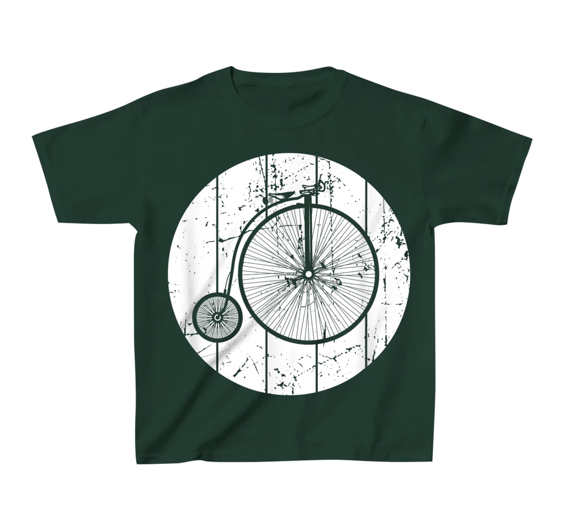 Oldchool Bicycle Penny Farthing T-Shirt, Kid T-Shirt and Women T-Shirt