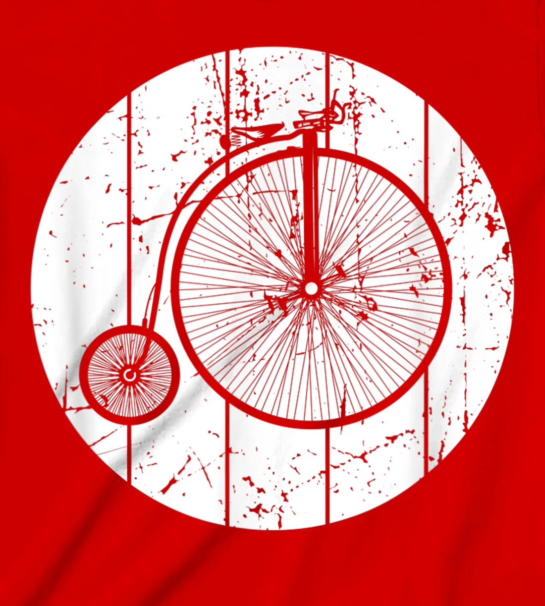 Oldchool Bicycle Penny Farthing T-Shirt, Kid T-Shirt and Women T-Shirt