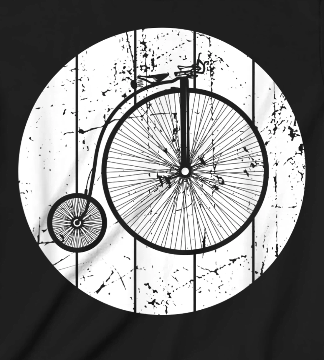 Oldchool Bicycle Penny Farthing T-Shirt, Kid T-Shirt and Women T-Shirt