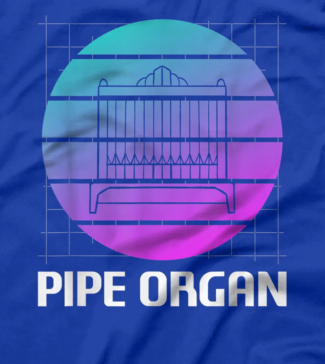 Retro Vintage Classic Pipe Organ Instrument Organist T-Shirt, Women T-Shirt