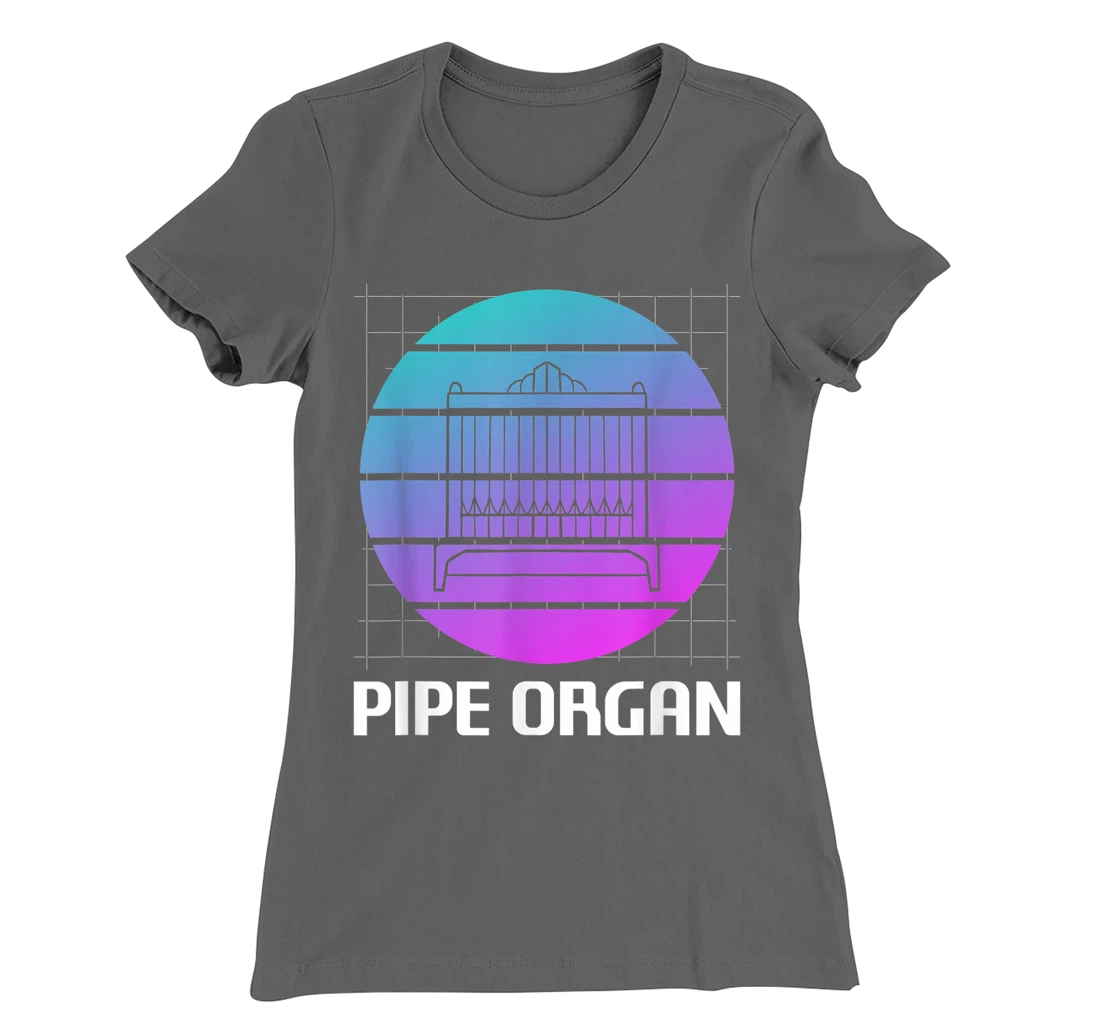 Retro Vintage Classic Pipe Organ Instrument Organist T-Shirt, Women T-Shirt